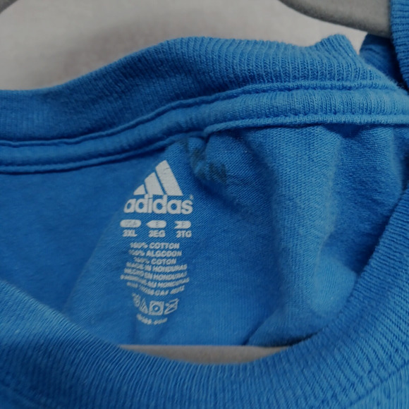 Adidas Men's Adult Sz 3X Tee Shirt T Blue OKC Thunder Basketball Athletic Casual - Picture 7 of 9